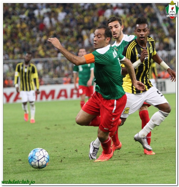 جانب من لقاء الوحدات الأخير أمام الاتحاد السعودي في تمهيدي أبطال آسيا 